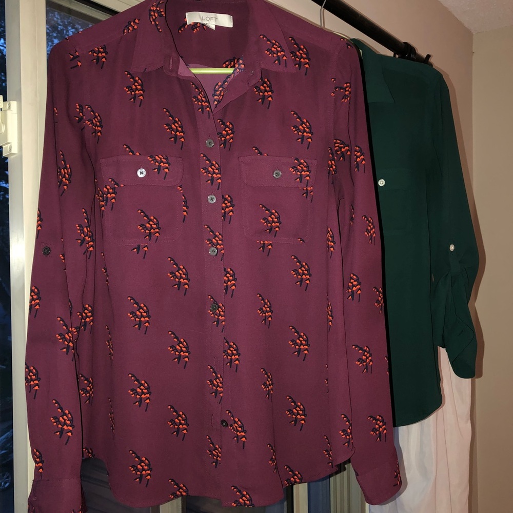 LOFT Acrylic Button Down